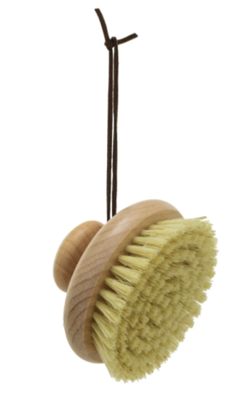 Beach Wood Body Brush w/ Round handle