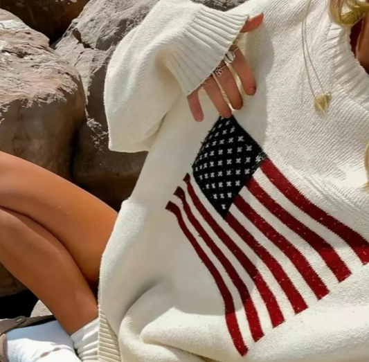 USA Flag Sweater