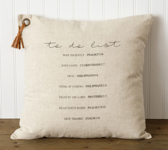 To Do List Pillow