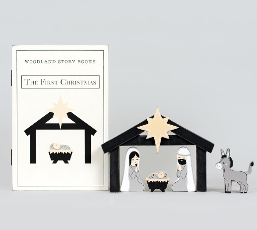 Nativity First Christmas Wood Storybook