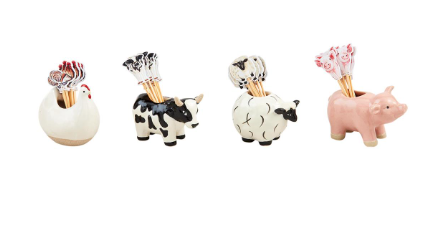 Farm Animal Toothpick Set