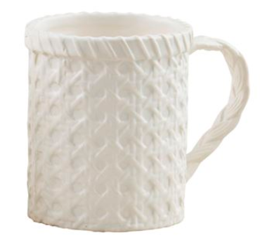 Woven Stoneware Mugs