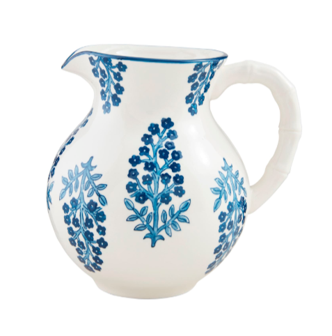 Block Print Pitcher