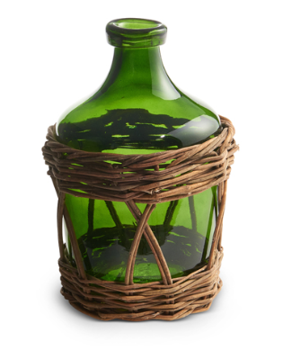 Demijohn Bottle in Basket