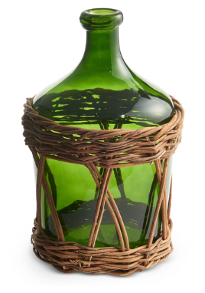 Demijohn Bottle in Basket