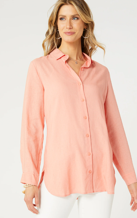 Skyla Button Down Tunic Top