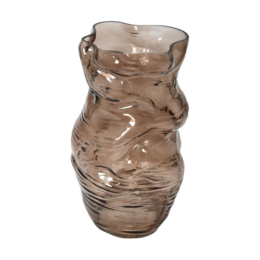 Organic Shaped Brown Vase