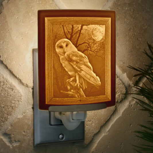 Owl Porcelain Night Light