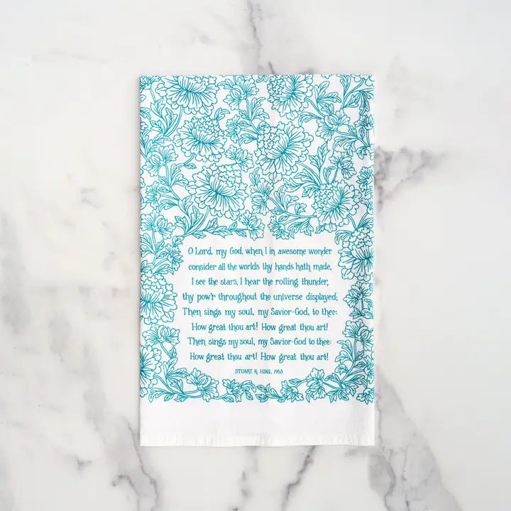 How Great Thou Art Tea Towel