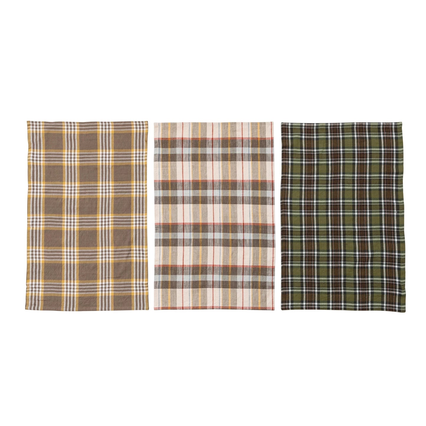 Plaid Tea Towel Set