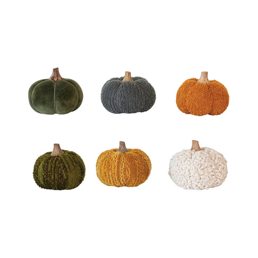 Cotton & Velvet Pumpkins