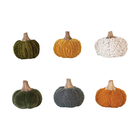 Cotton & Velvet Pumpkins