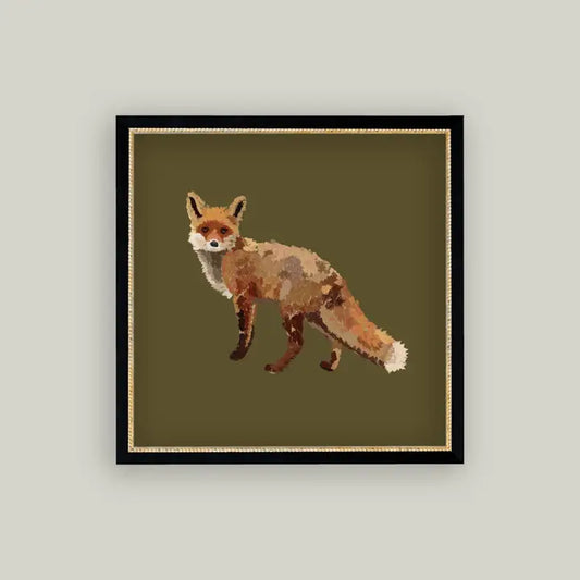 Fox Closeup Framed Print