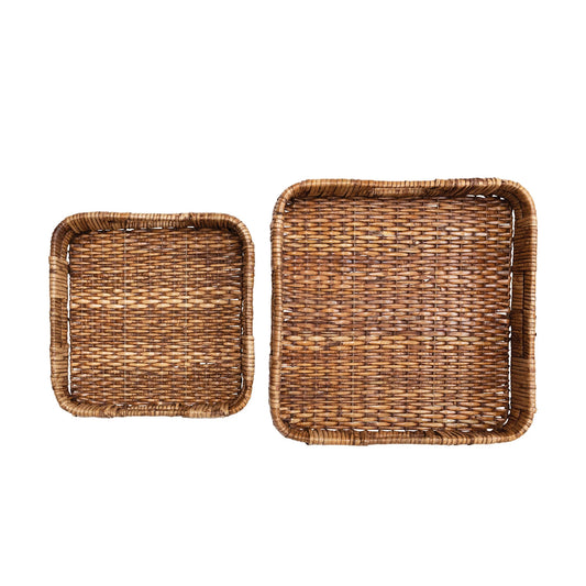 Hand Woven Rattan Trays