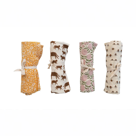 Patterned Swaddle Blankets