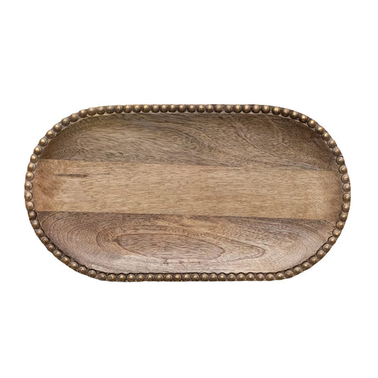 Hand Carved Mango Wood Tray