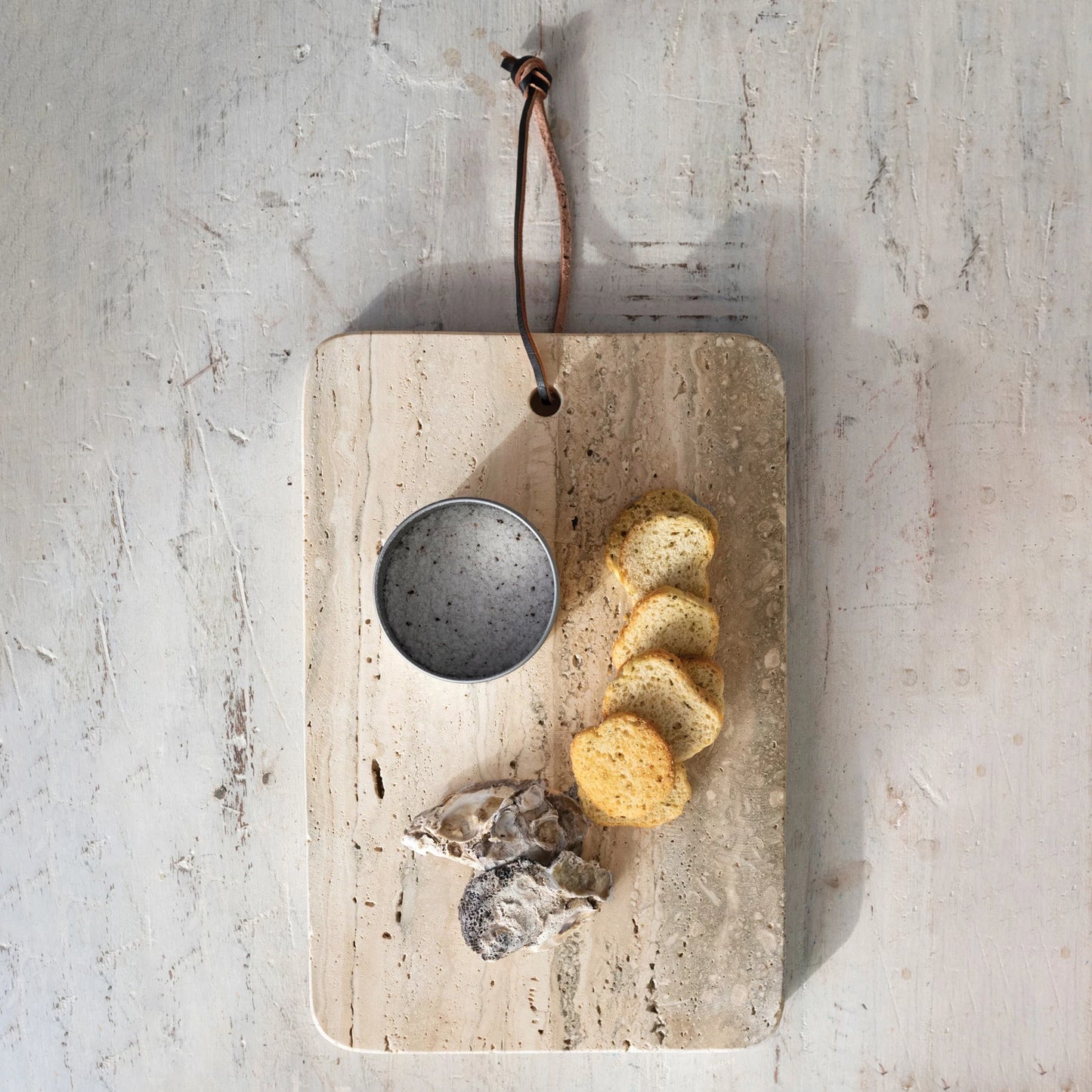 Travertine Cheese/Cutting Board