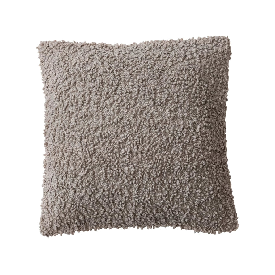 Indoor/Outdoor Woven Boucle Pillow