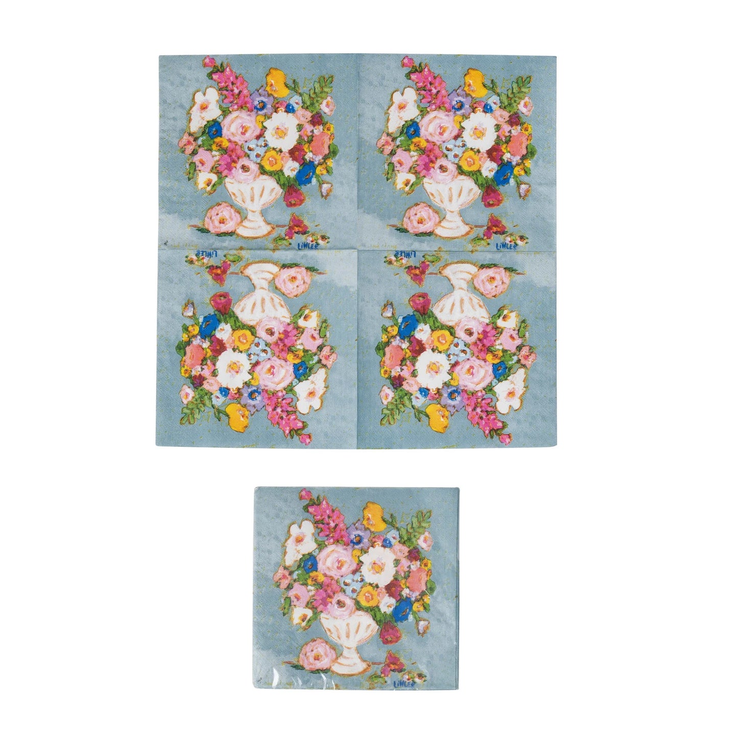 Flowers in Vase Paper Napkins