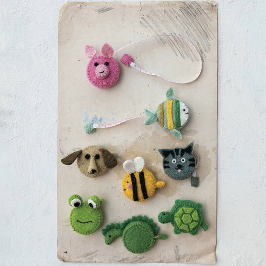 Wool Felt Animal Shape Tape Measure