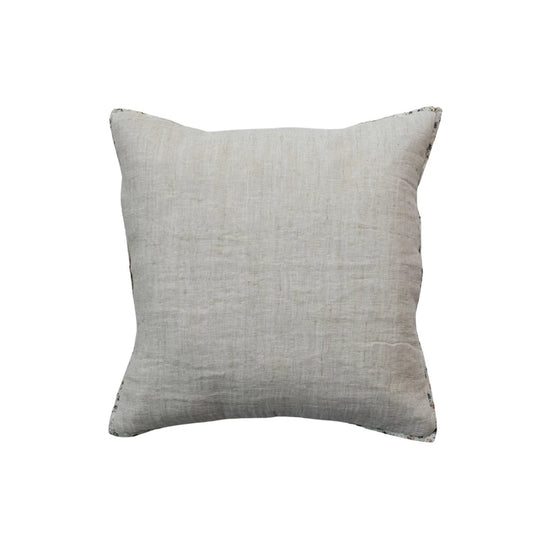 Flanged Edge Linen Pillow