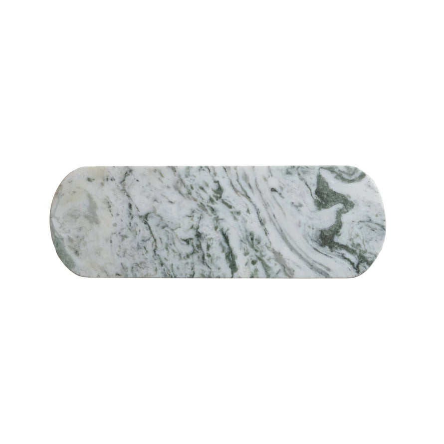 Green Melange Marble Serving Board