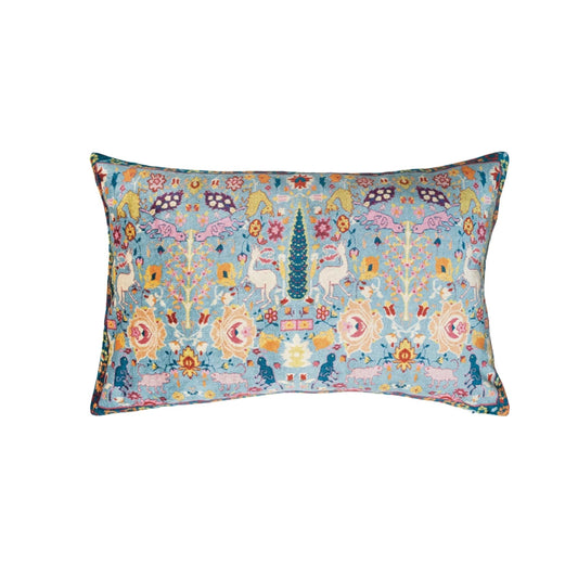 Velvet Printed Lumbar Pillow