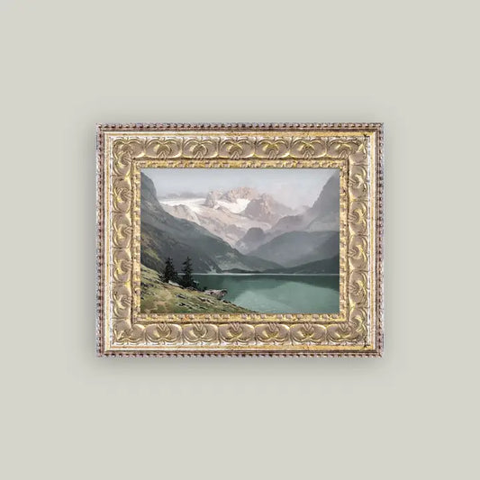 Mountain Lake View Framed Print