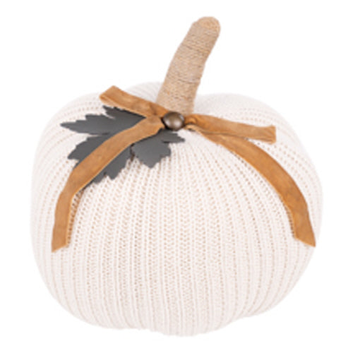 Cream Knit Pumpkin