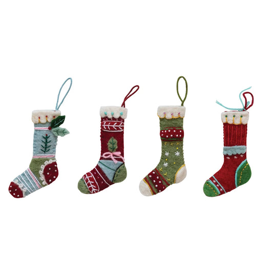 Wool Felt Stocking Ornament