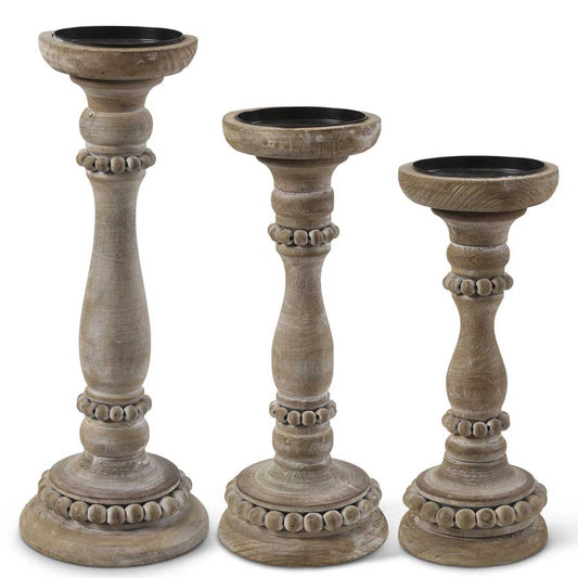 Candleholders  w/Beaded Trim