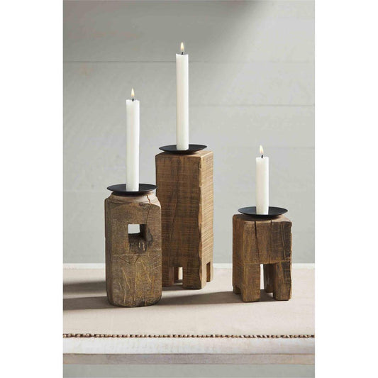 Reclaimed Block Candlesticks DNR