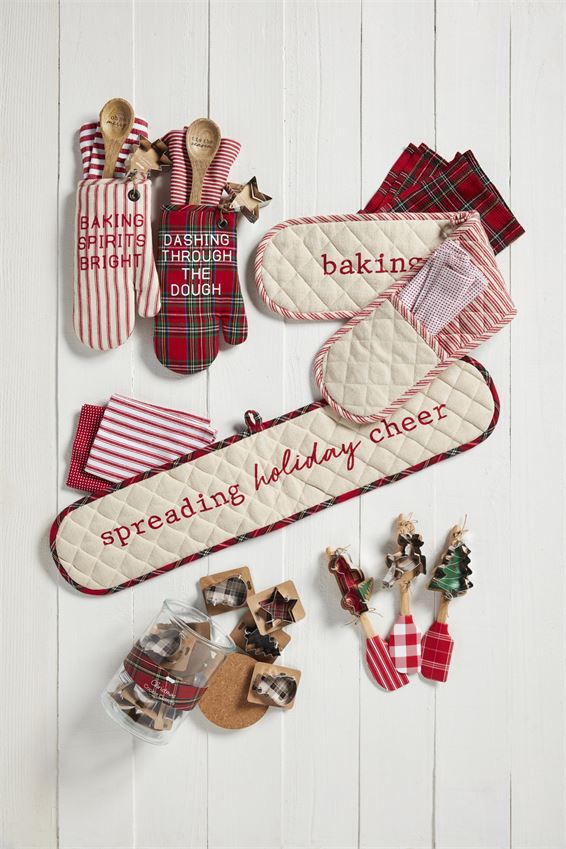 Christmas Double Oven Mitt & Towel Set