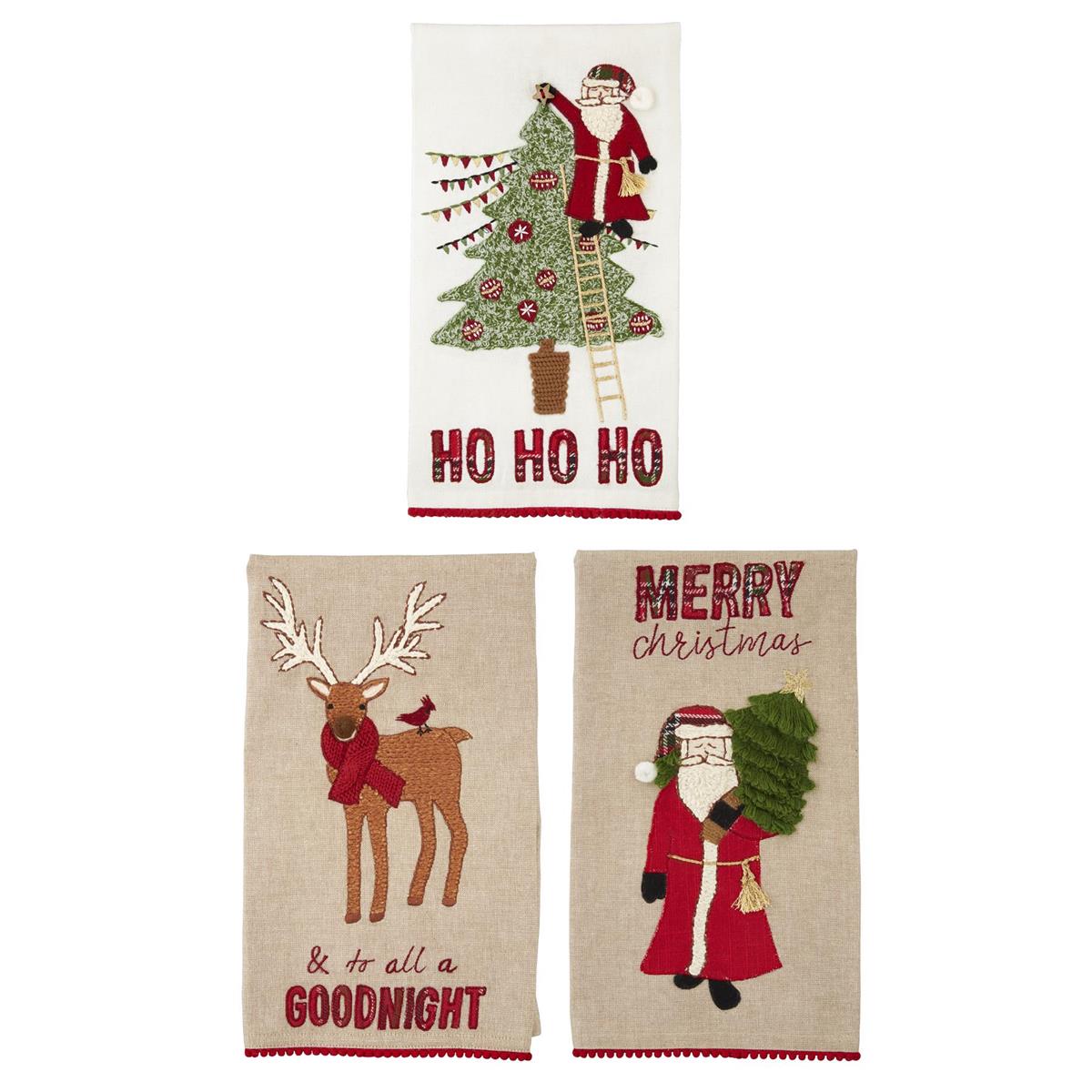 Christmas Embroidered Towels