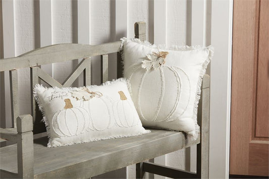 White Pumpkin Pillows