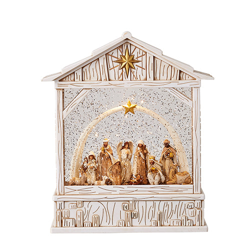 Nativity Lighted Water Lantern