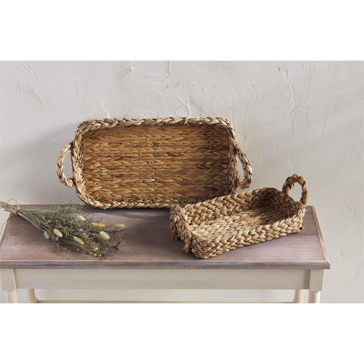 Woven Basket Tray Set – Chic Artique