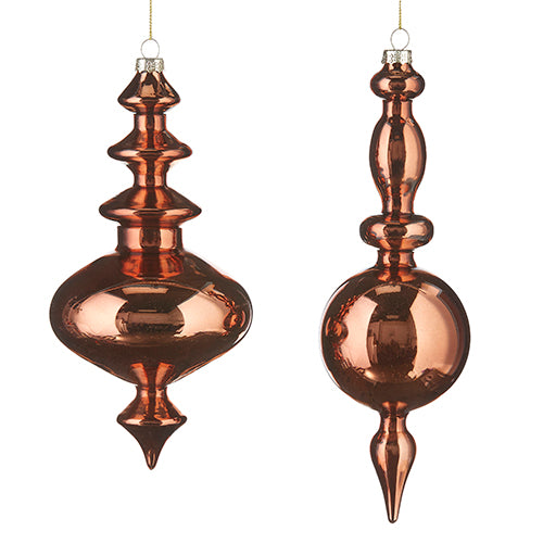 Copper Glass Finial Ornament