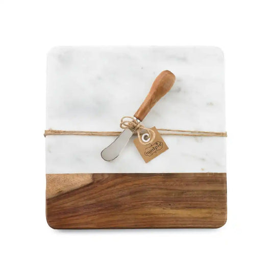 Marble & Wood Board Set