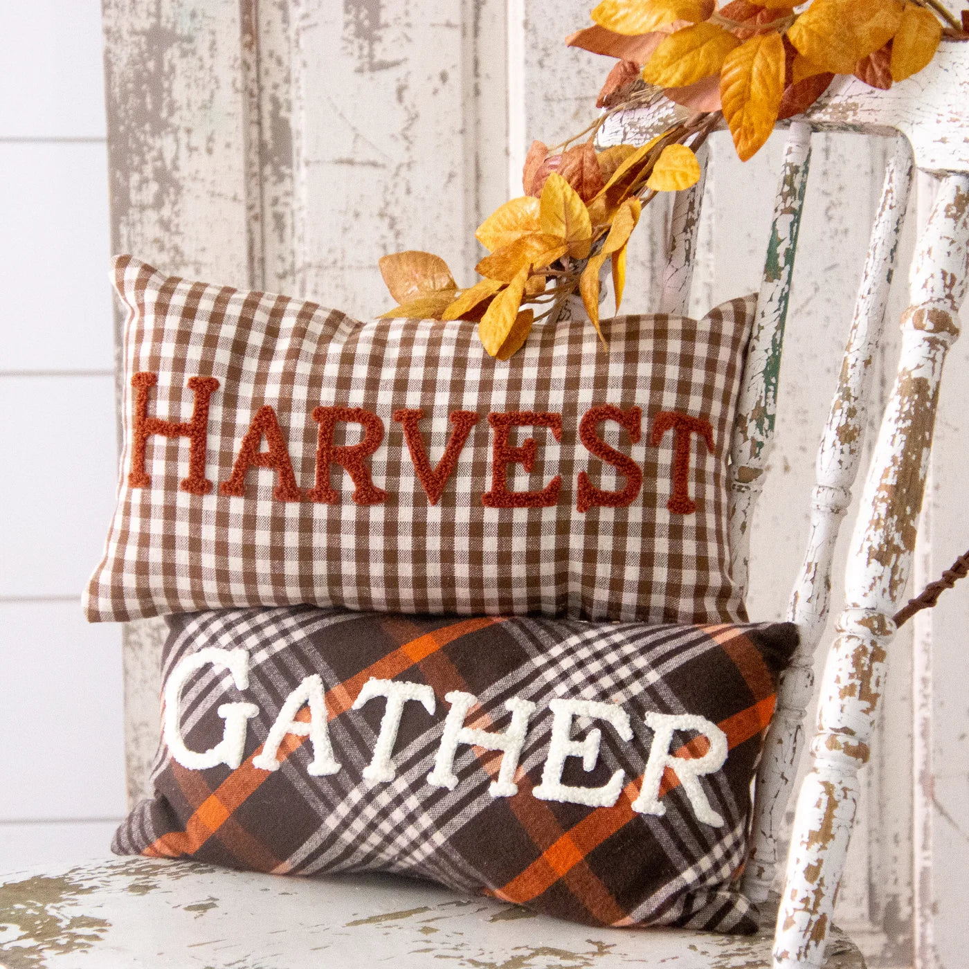 Harvest Plaid Pillows