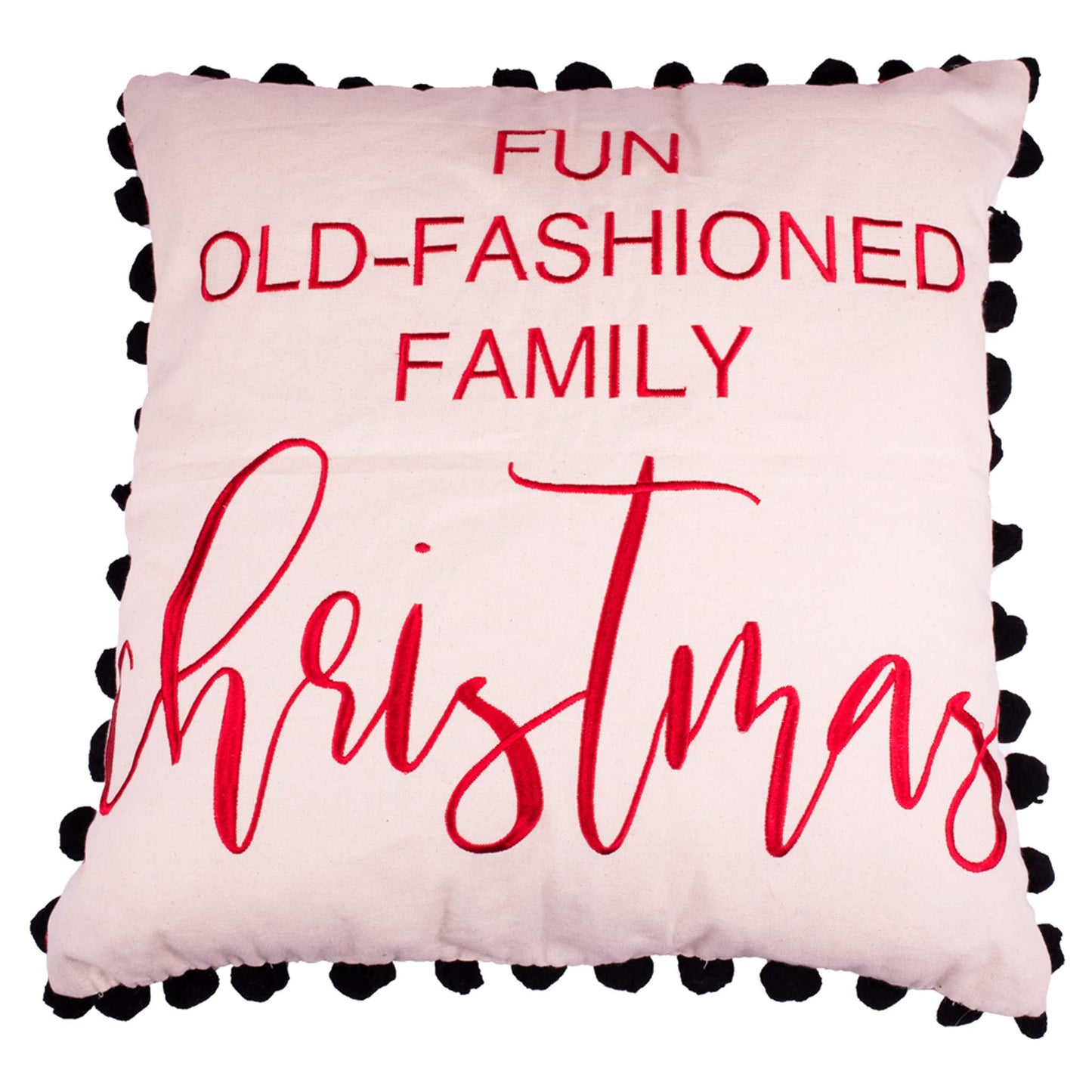 Fun Old Fashioned Christmas Pillow