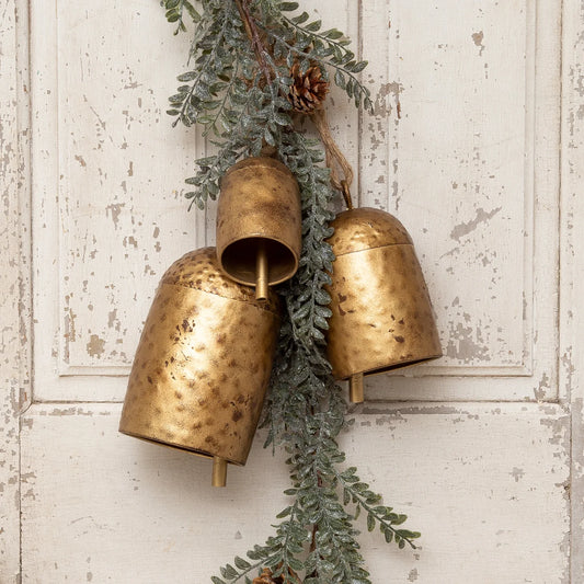 Hammered Brass Cow Bells