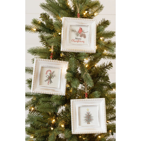 Beaded Mini Frame Ornaments