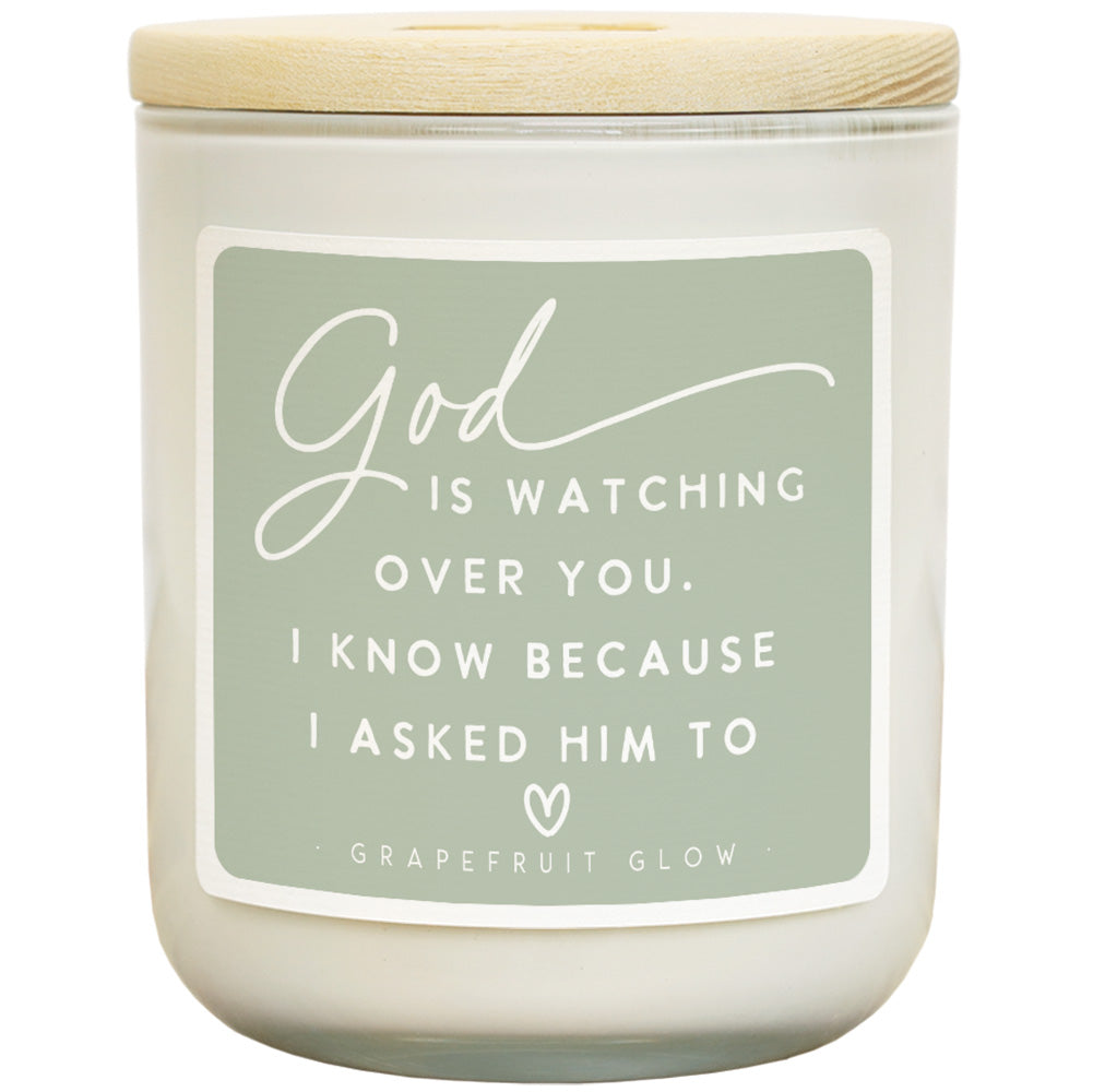 God is Watching Candle