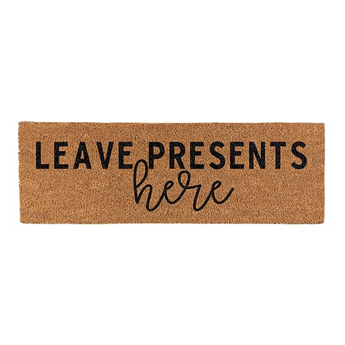 Leave Presents Here Doormat