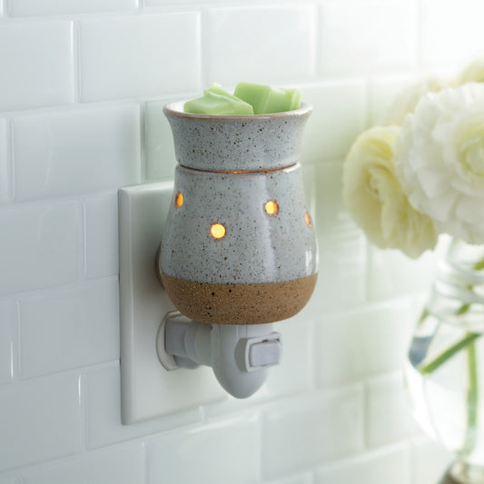 Rustic White Pluggable Fragrance Warmer