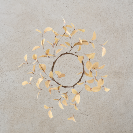 Beige Eucalyptus Candle Ring