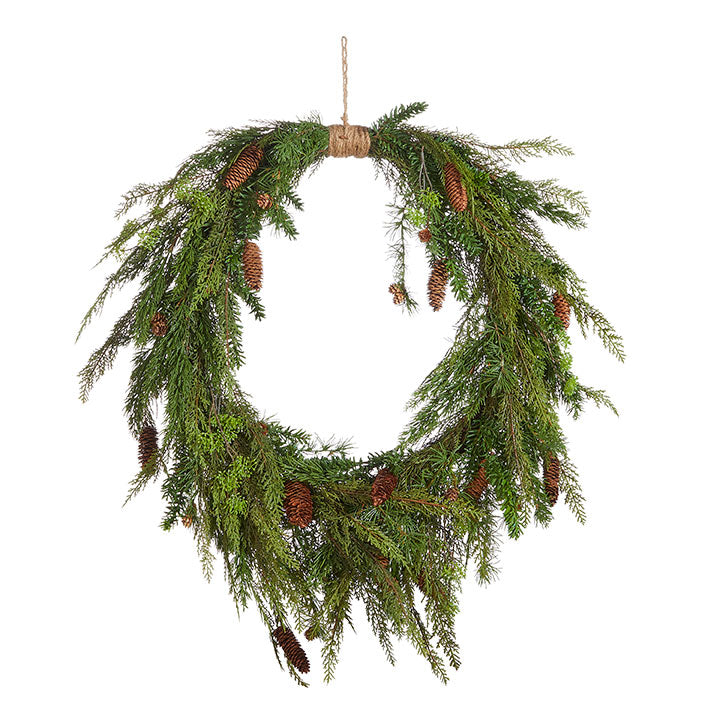 Oval Cedar Wreath