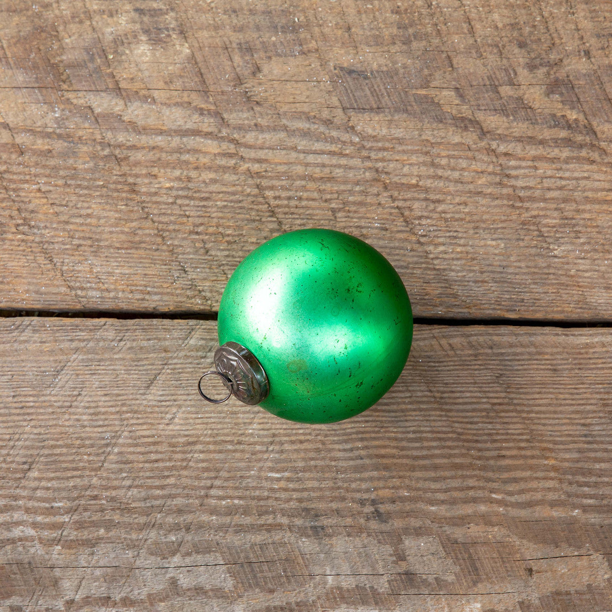 Medium Matte Emerald Ball Ornament