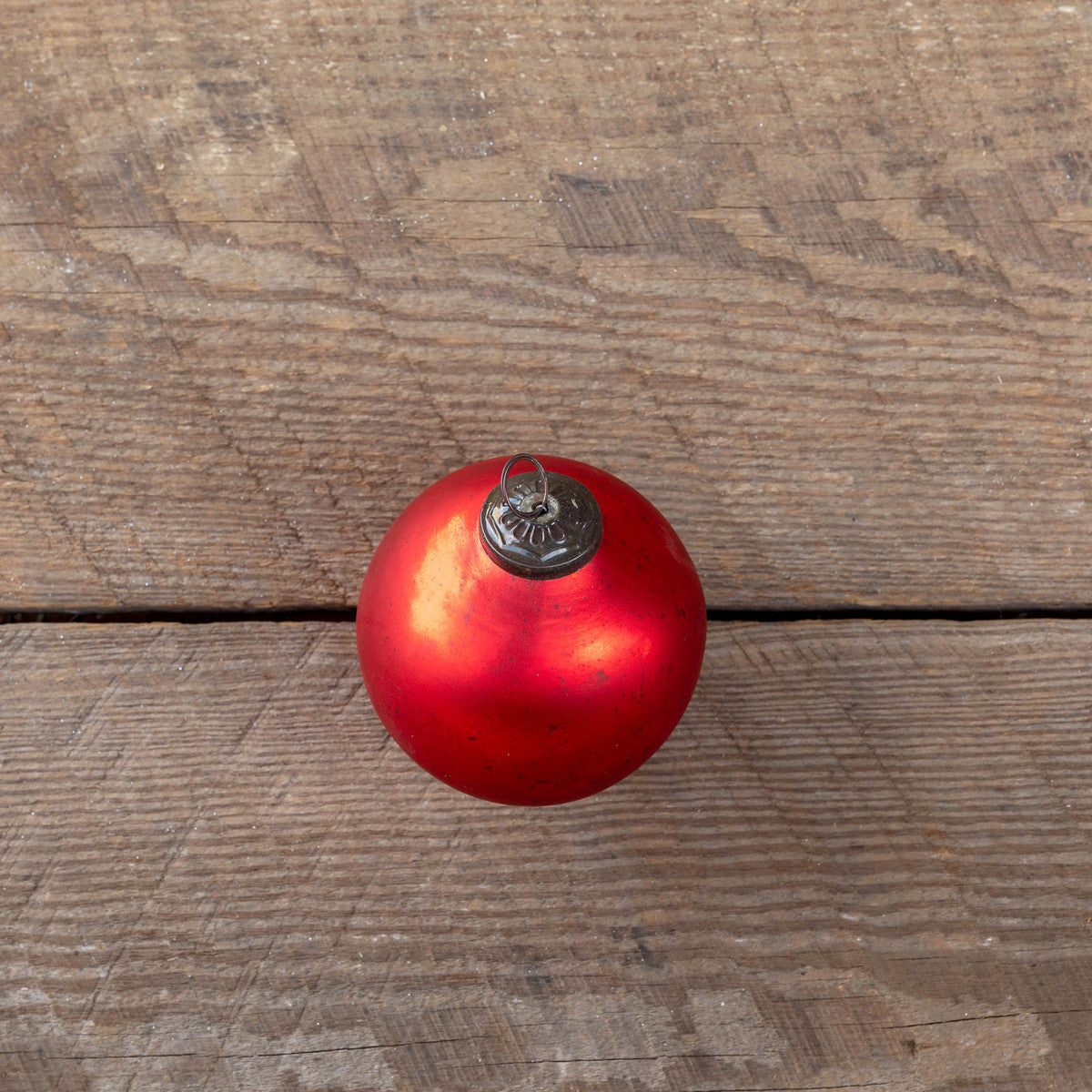 Medium Matte Ruby Ball Ornament